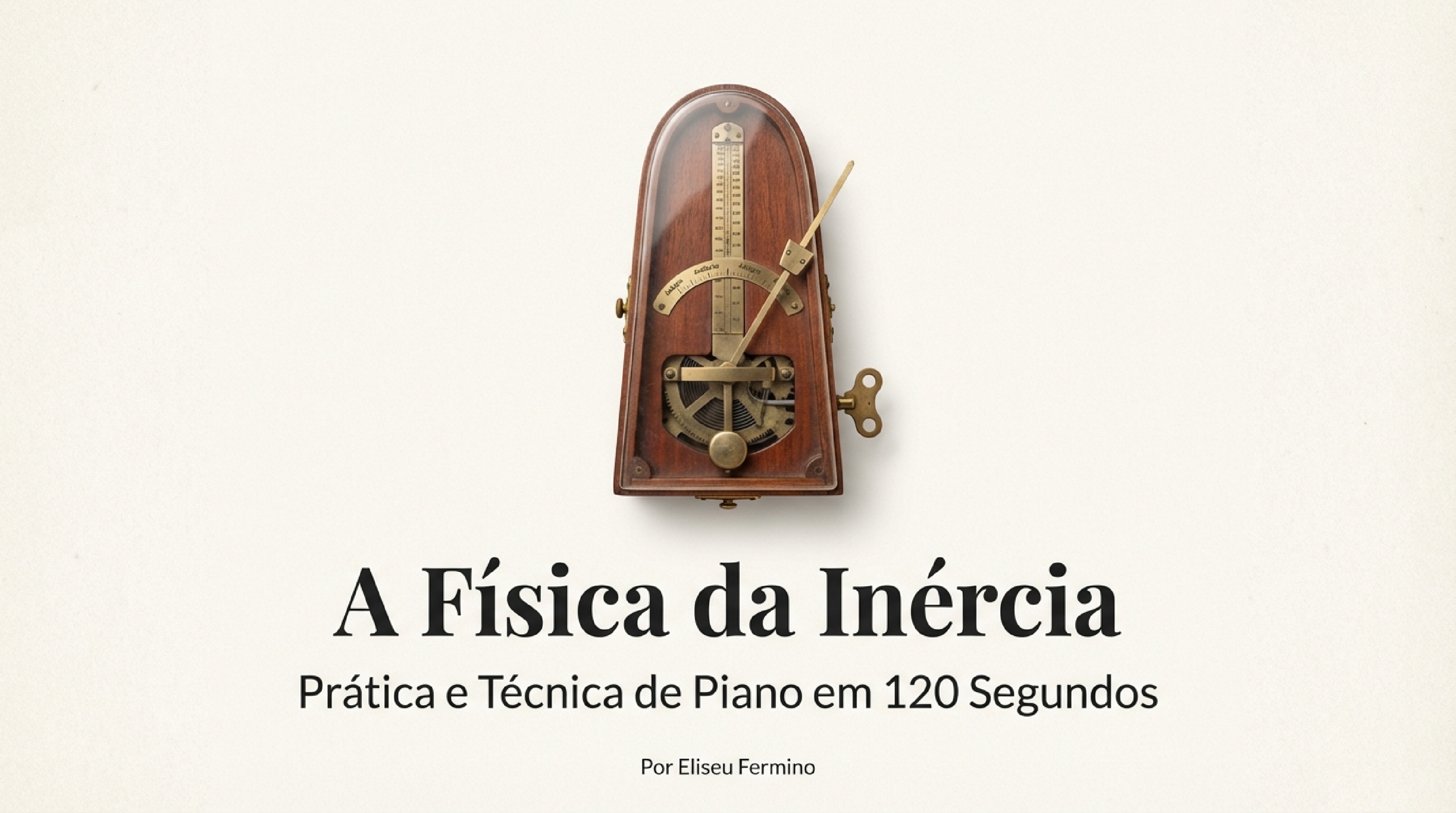 Capa: A Física da Inércia – Prática e Técnica de Piano em 120 Segundos